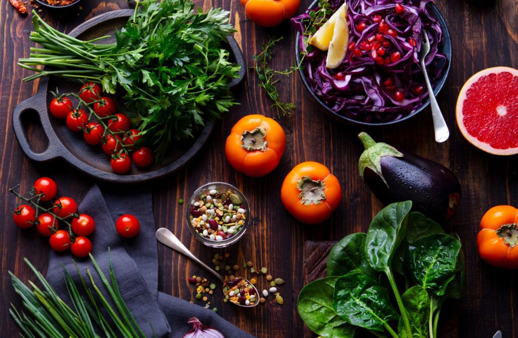 Fruit and veg shot for Philip's blog on Eat Lancet