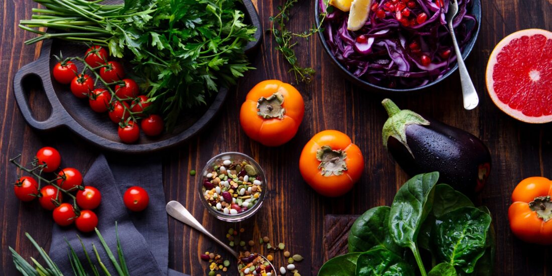 Fruit and veg shot for Philip's blog on Eat Lancet